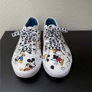 Disney Parks White Canvas Mickey Mouse Shoes
